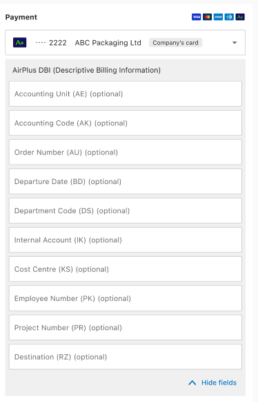 How to add an AirPlus card – Booking.com for Business